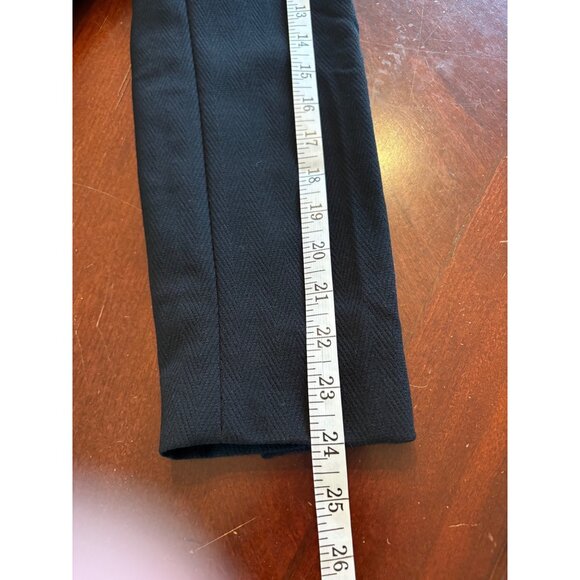 Ann Taylor LOFT Double-Breasted Virgin Wool Blazer Black Women’s Size 8 - Picture 10 of 11